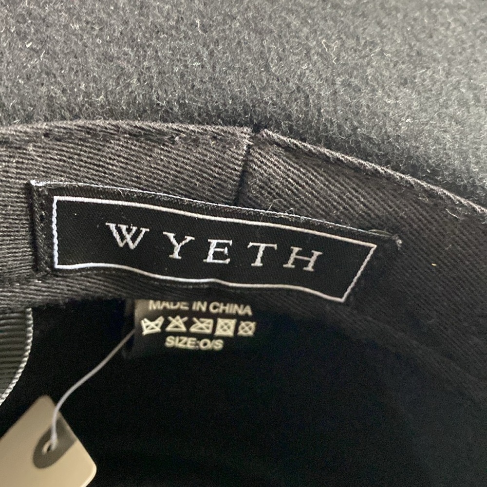NWT WYETH Anthropologie Black Rhinestone star cowboy hat size o/s - Picture 2 of 7